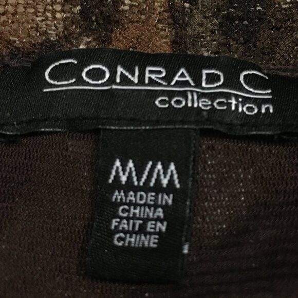 Vintage Conrad C Collection Retro Floral Lace + Mesh Top - Picture 9 of 16